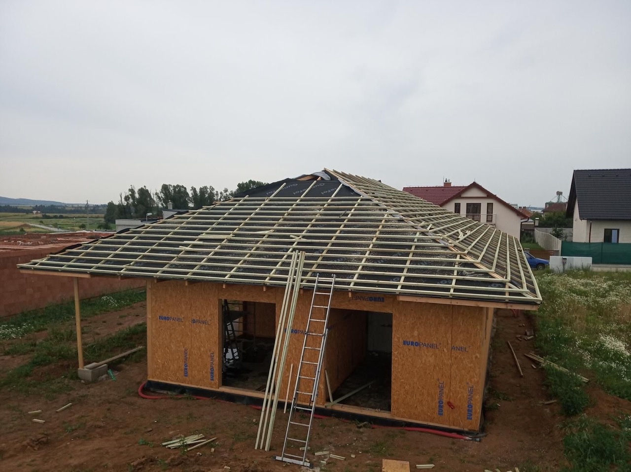 Třebelovice – novostavba moderního rodinného domu